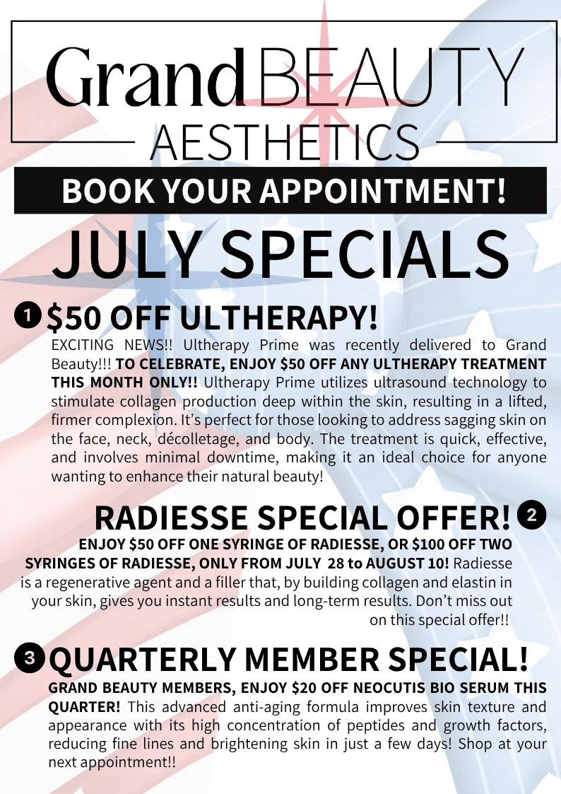 July Specials Graphic